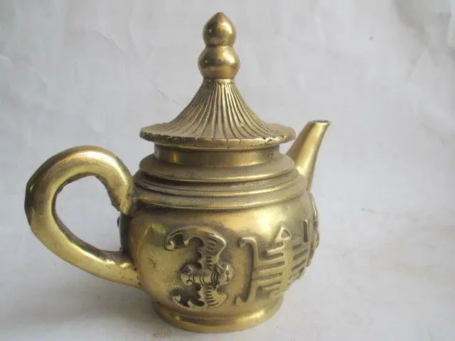 Starodavne Kitajske qing let netopirji zbiranje baker čajnik