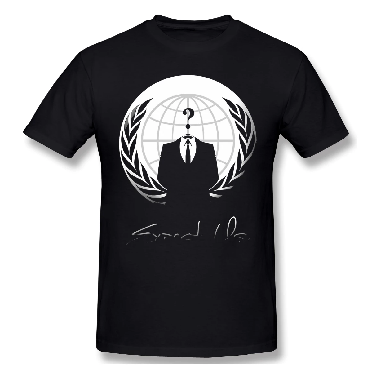 T-Shirt za Moške Anonimni - Pričakujte Nas anonimni Heker Organizacije Video black življenja važno, Kratek Rokav T Shirt 6XL