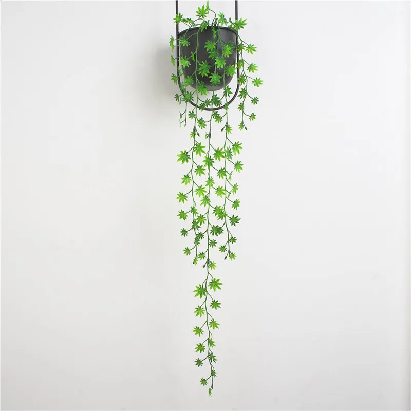 109cm Umetno Zelenih Rastlin, Javorjev list, ki Visi Ivy Listi Ponaredek Cvetovi vinske Trte Doma Vrt Steno Stranka Dekoracijo