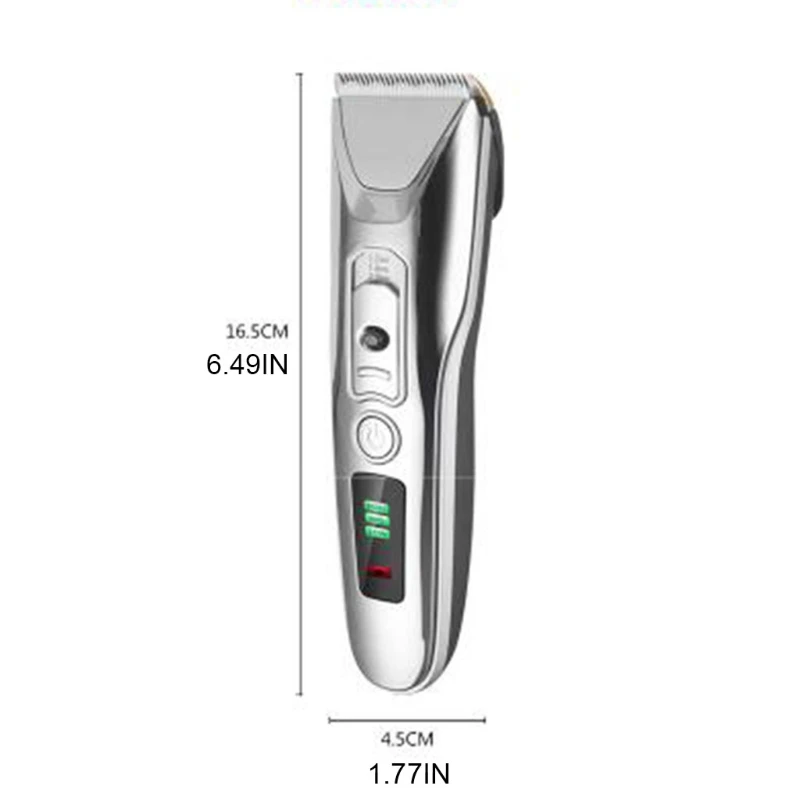 USB Polnilne Hair Trimmer Digitalni LCD Zaslon Striženje z Nizkim Šumom, Rezanje Lase Kit Barber Rezilo, Škarje za Lase