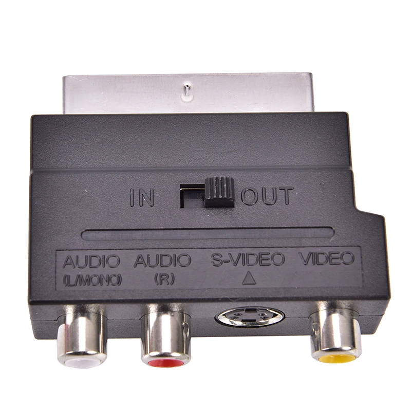 RGB Scart na 3 21 pin RCA, S-Video, Composite Adapter RCA SVHS S-Video, AV in TV Avdio Video DVD Snemalnik TV Televizijske Projektor
