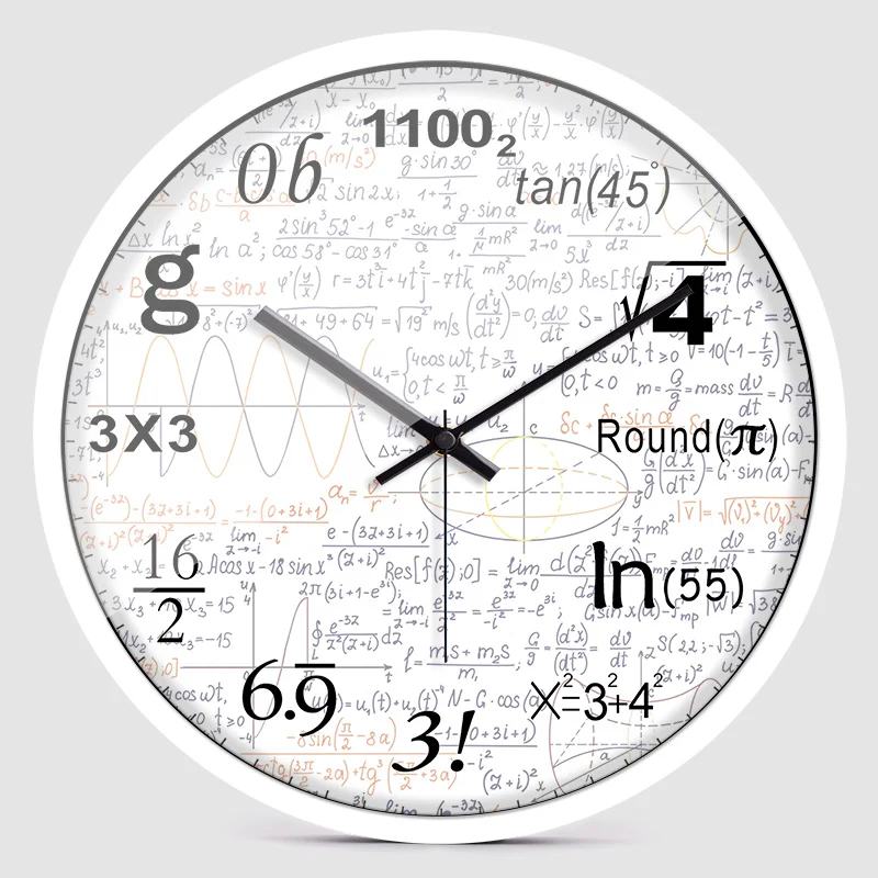 Digitalni Ustvarjalne Stenske Ure Sodobno Oblikovanje Matematike Element Razredu Stenske Ure Reloj De Pared Ure Steno Doma Dekor LL60WC