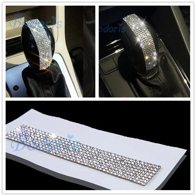 Za Volkswagen VW TIGUAN 2012 2013-2016 2017 2018 Spredaj Orodje Ročno prestavna Ročica 3D Kristalno StickerCar Styling Dodatki