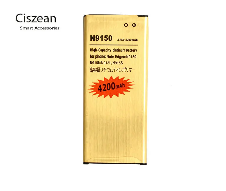 2x 4200mAh EB-BN915BBC Zlato Zamenjava Li-ionska Baterija + USB Polnilnik Za Samsung Galaxy Note Rob N9150 N915K N915L N915S