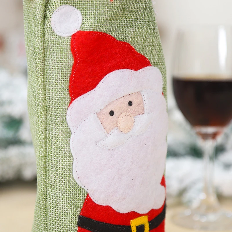 Santa Claus Božični Okraski, Vina, Steklenico Kritje Darilne Vrečke Imajo Božič Večerja Dekor Ornament Tabela Stranka Domov Poroko Dekor 63218
