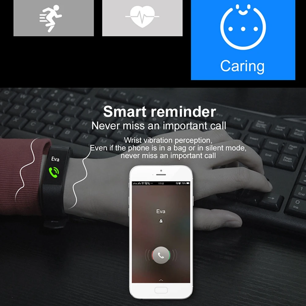 ID115 Plus Watch Pametna Zapestnica Šport Nepremočljiva Krvni Tlak Fitnes Tracker Srčnega utripa Manšeta Za iPhone XS MAX
