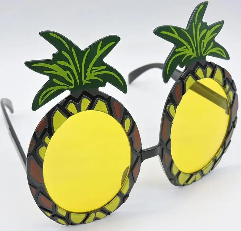 Hawaiian Novost Očala Tropskih Hula Beach Party Očala, Ananas Flamingo Očala Kokoš Noč Fazi pustna očala