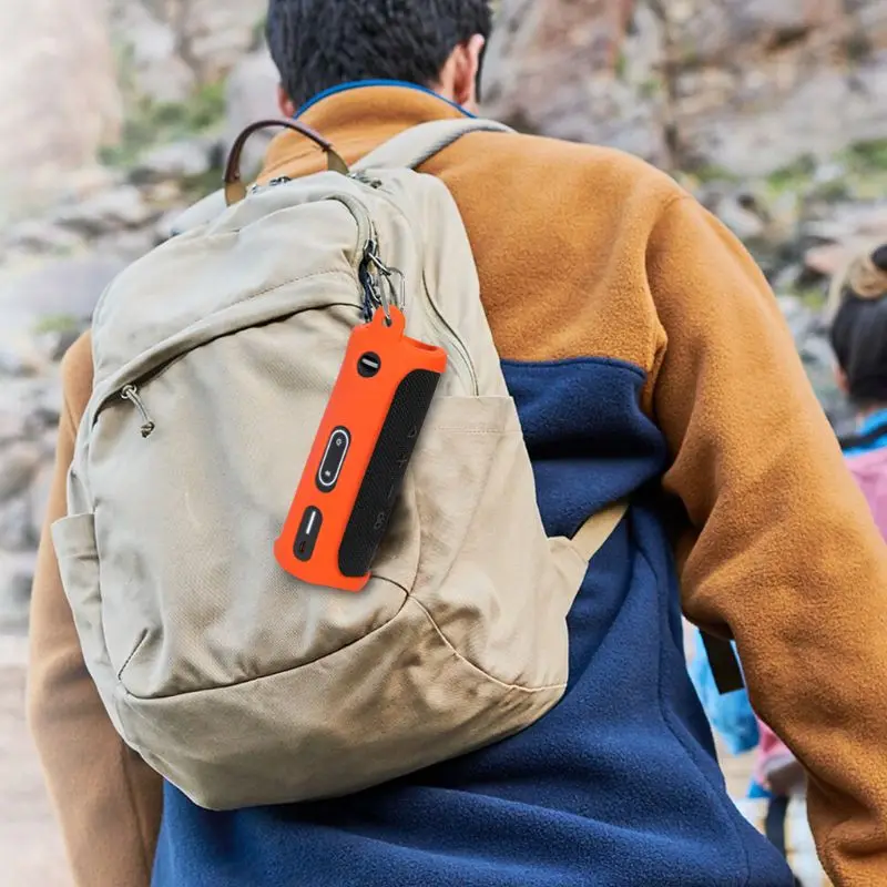 Silikonska Zaščitna torbica Kritje Kože Z Carabiner za J-B-L Flip 5 Prenosni Brezžični Bluetooth Zvočnik