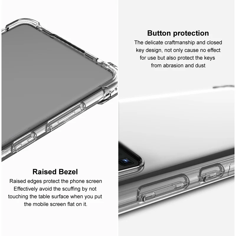 Poco X3 NFC Crystal Case IMAK Soft TPU Transparent Back Panel for Xiaomi Poco X3 Case Poco X 3 3X X3NFC Back Cover Shockproof