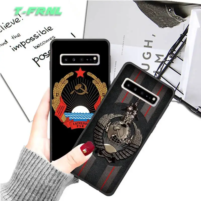 Sovjetska zveza ZSSR Zastavo Primeru Telefon primeru coque samsung galaxy S7 S8 S9 S10e S20 PLUS Opomba 10 Pro PLUS, LITE OPOMBA 20 UITRA