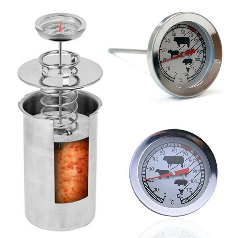 Iz nerjavečega Jekla Hrane Termometer 0-120 Stopnjo BBQ Temperaturo Peči Preberite Sonda Orodje Kuhinja, Kuhanje Mesa, Mleka, Merilnik Temperature