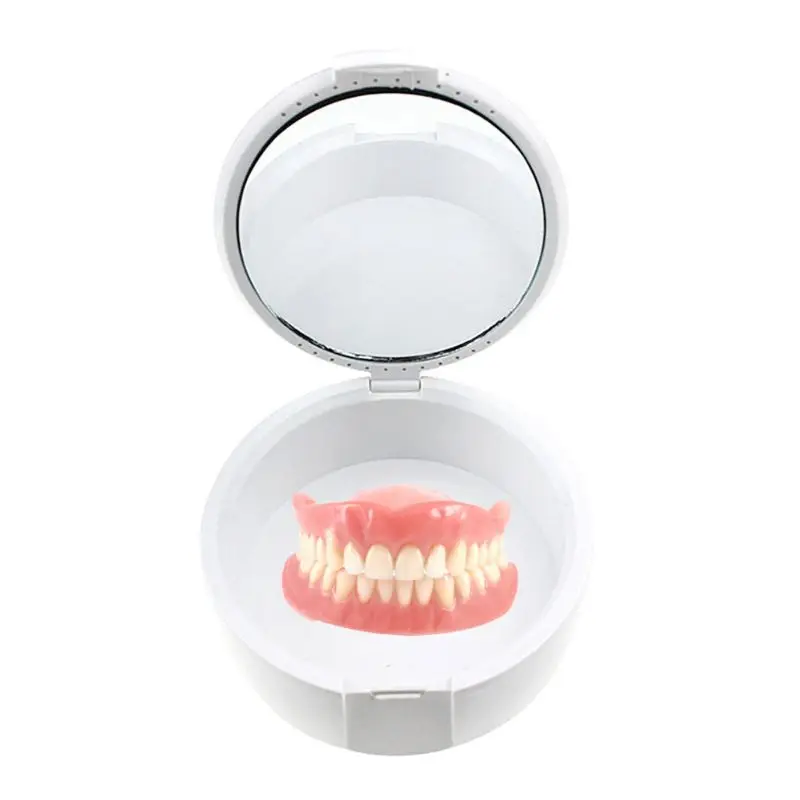 Proteza Umetnih Zob Polje Zobni Ortodontskega Honorar Za Shranjevanje Primeru Mouthguard Posodo Z Ogledalom