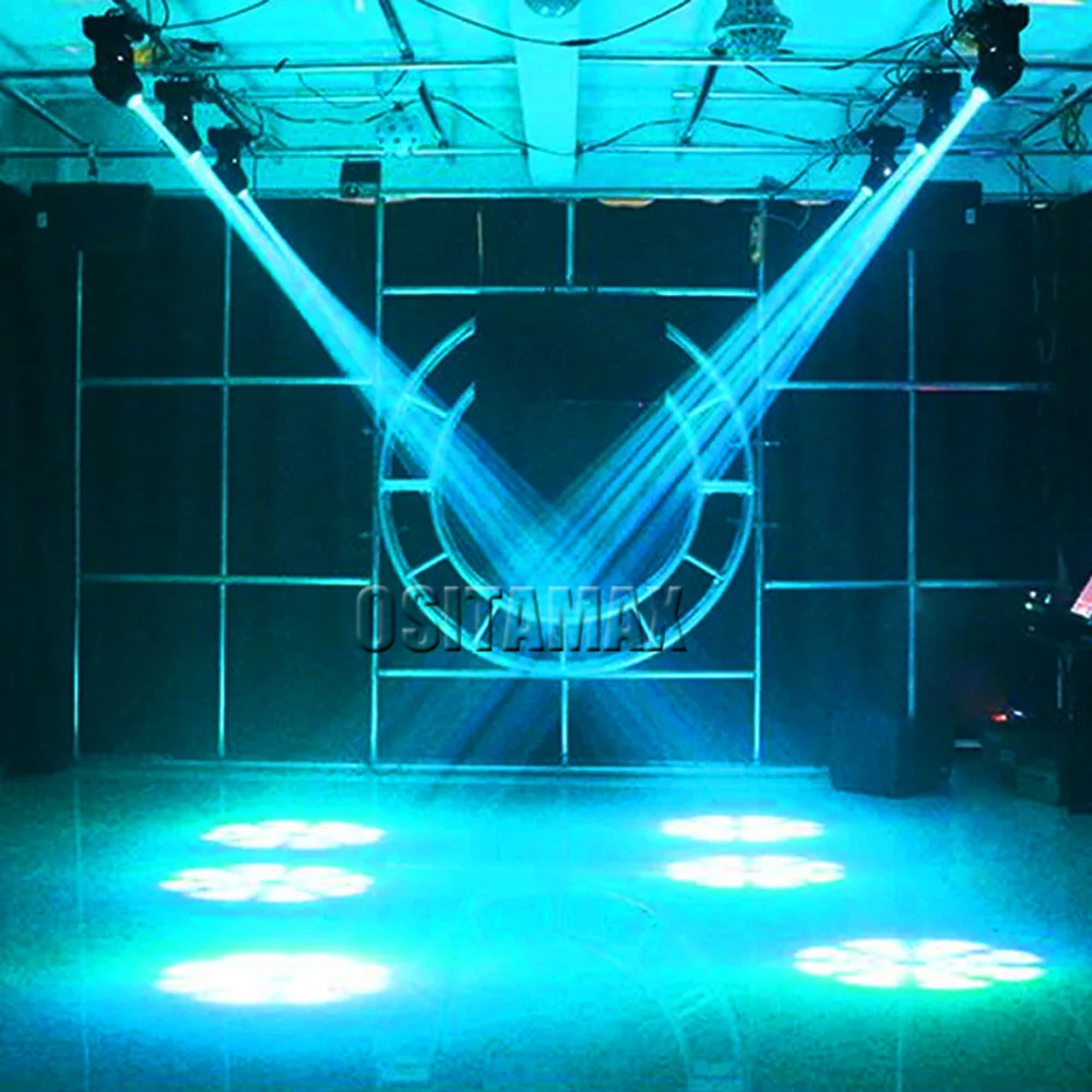 Brezplačno ladje Mini 60 w LED Moving Head Fazi Disco Luči Spot Gobo Lahka Cvet Učinek Vrtenja DJ Oprema 60 w DMX Spot Luči