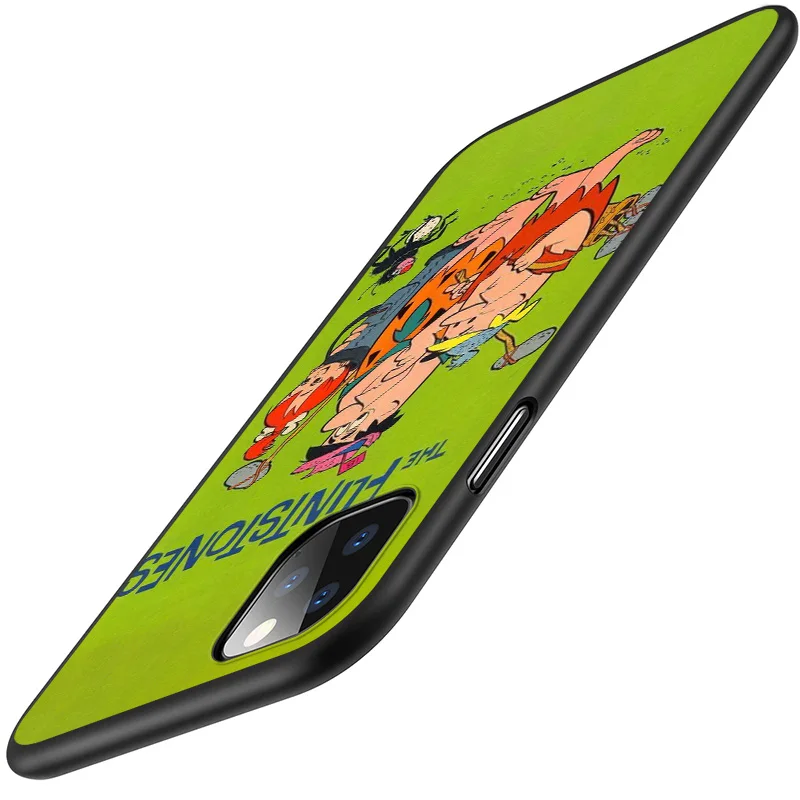 Risanka Smešno Srčkan Fred Flintstone Za Apple iPhone Mini 12 11 XS Pro Max XR X 8 7 6 6S Plus 5 5S SE 2020 Black Primeru Telefon