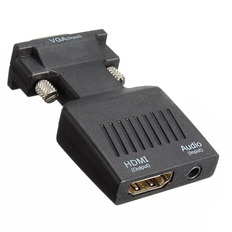 1080P VGA Moški HDMI Ženski Adapter Pretvornik USB, Audio Kabel