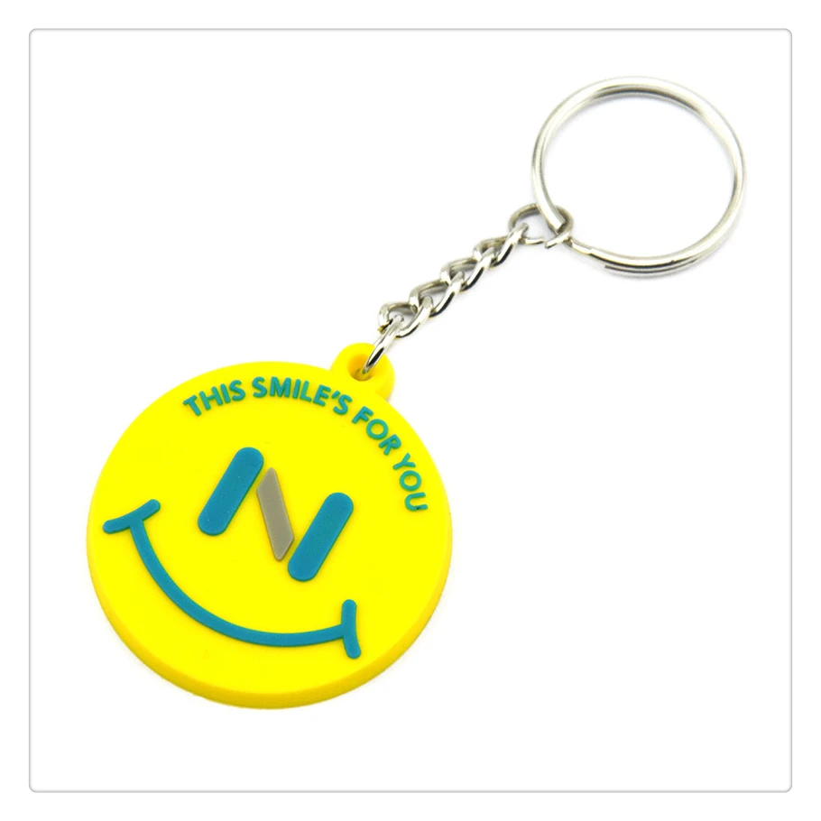 OneBandaHouse po Meri 2D Mehko PVC Keychain za Oglaševanje Darilo Key Ring