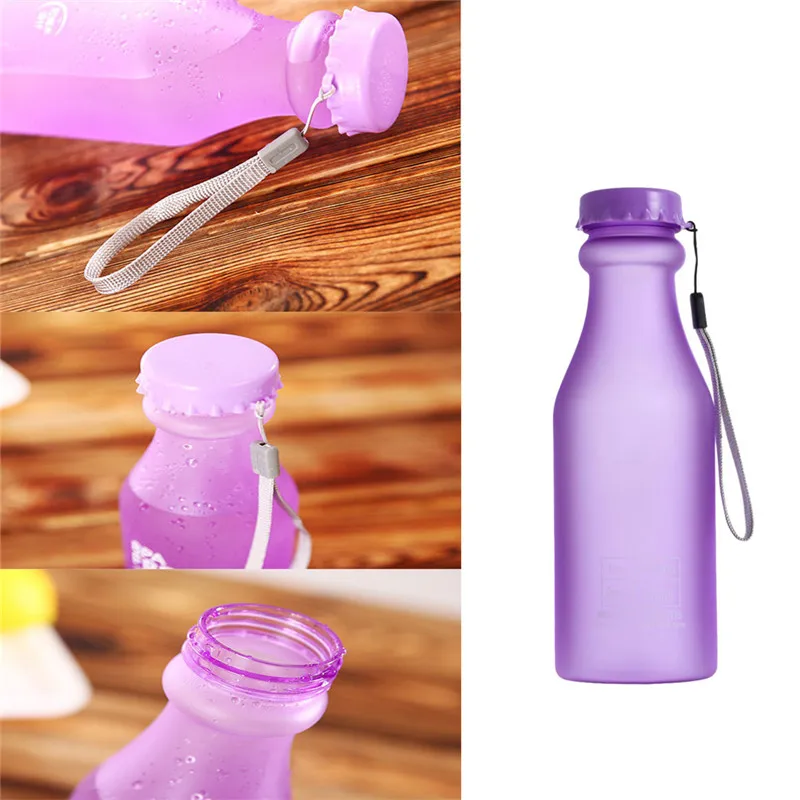 Candy Barve Nezlomljiv Motnega, Neprepustnih Plastičnih grelnik vode 550mL BPA Free Prenosna Steklenica za Vodo Za Potovanja Joga Teči Tabor#266109