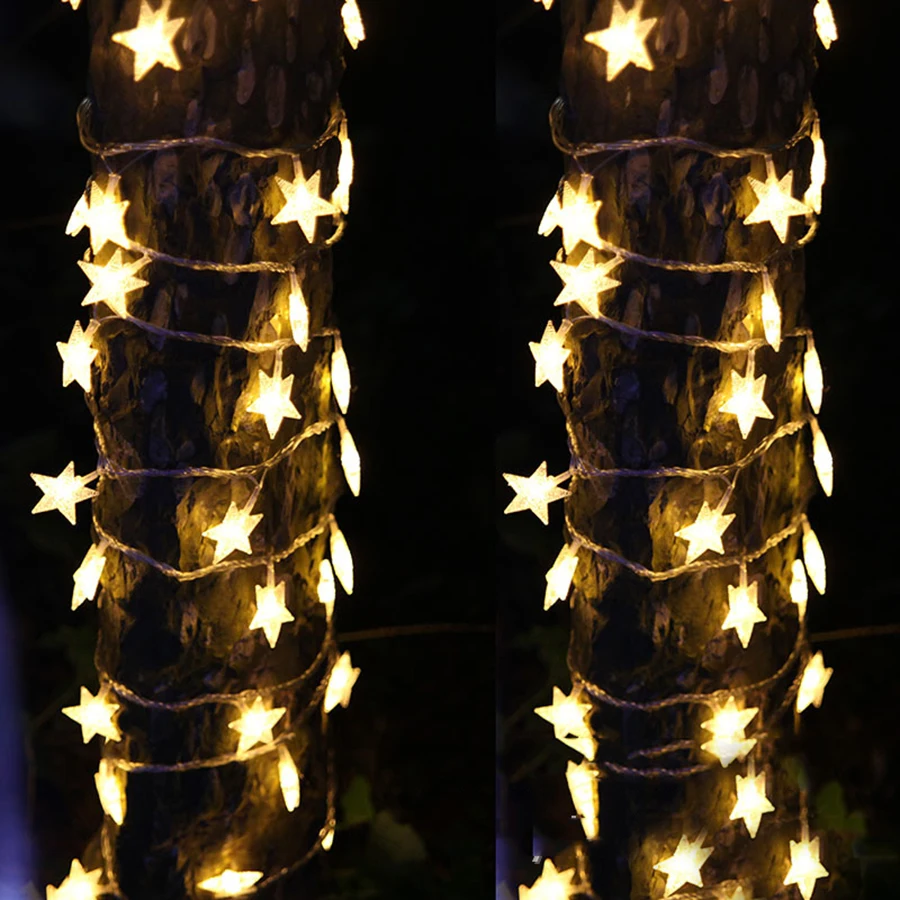 Thrisdar LED Star Pravljice Niz Luči 10M 20M 50M Božična Zvezda Garland Svetlobo na Prostem svate Počitnice Zvezdnato Star Svetlobe