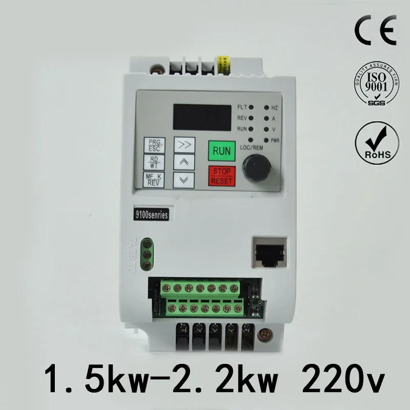 Frekvenčni Inverter, 220V 5,5 KW enofazni Vnosa in 3 Fazni Izhod Inverter Spremenljivo Frekvenco Voznik