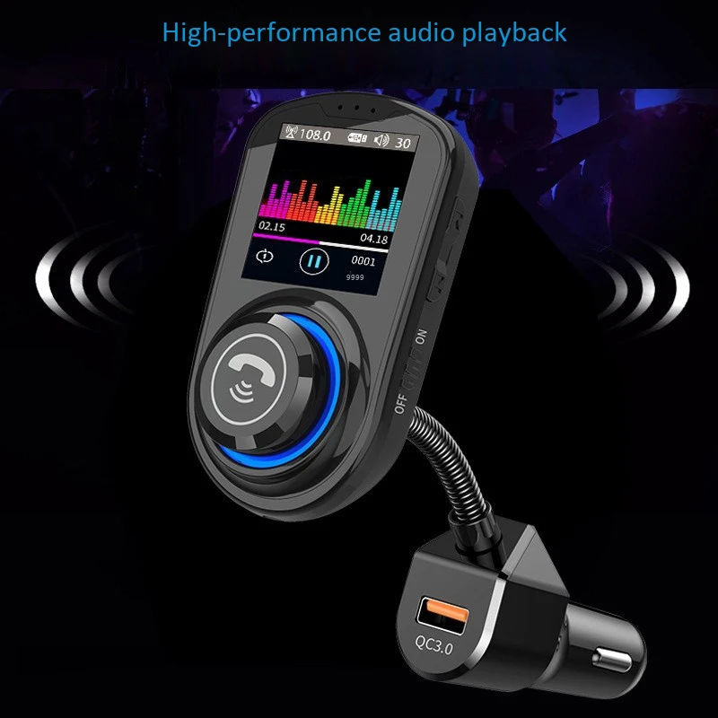 1.8-Palčni Barvni LCD-Sn QC3.0 Avto Polnilec Brezžični Prostoročno uporabo UKV-Oddajnik Bluetooth 5.0 Avto Radio MP3 Predvajalnik G45