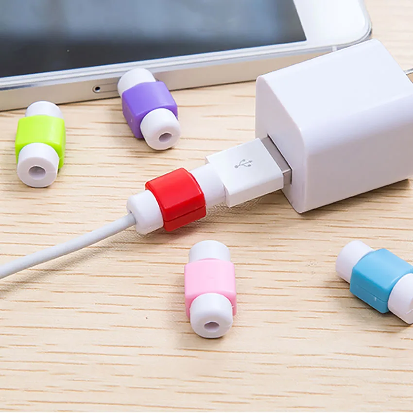 Kabel za Varovanje Podatkov v Skladu Candy Barve Kabel Zaščitnik Zaščitna torbica Dolgo Velikost Kabla Navijalec Kritje Za iPhone USB Polnjenje VROČE