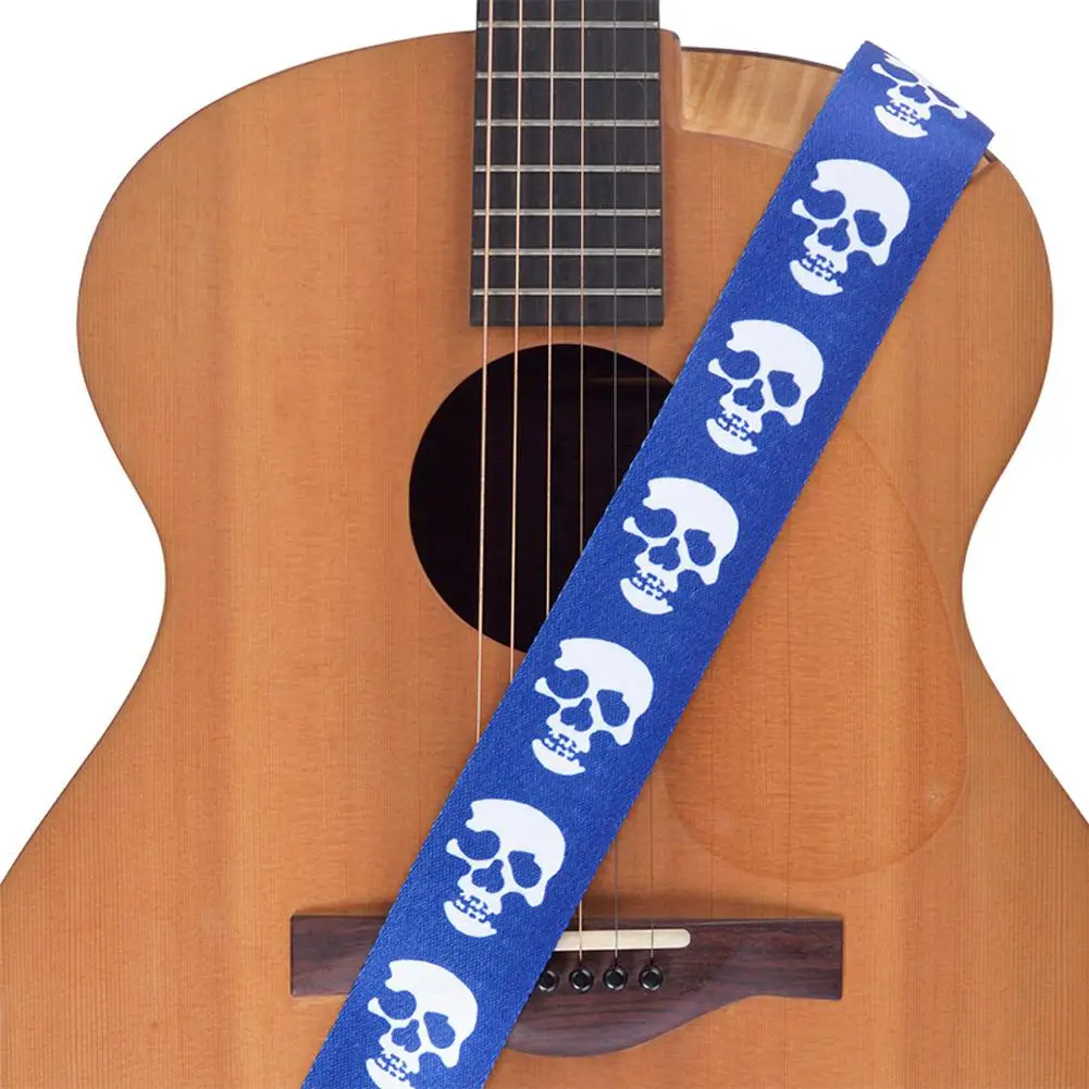 PT-302 Kitara Trak Modre Natisnjeni Usnje Glavo Traku za Električna Kitara in Bas Guitarra Pribor Niz Glasbeni Instrument