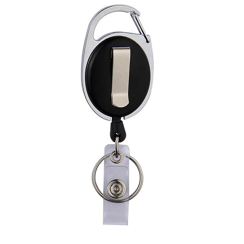 Zložljive Keychain Mulitifunctional Značko Kolutu Posnetek Vrvica za opaljivanje tega imensko Oznako ID Kartico sim Pasom Trajne Key Ring Vrečko Verige Posnetek