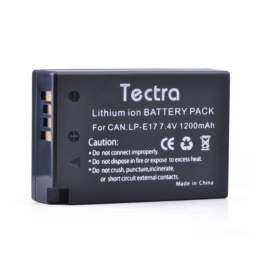 Tectra 3pcs LP-E17 7.4 V 1200mAh Li-ion baterijo Fotoaparata bateria za Canon EOS 200D Rebel T6i 750D T6s 760D 800D M3 8000D Poljub X8i