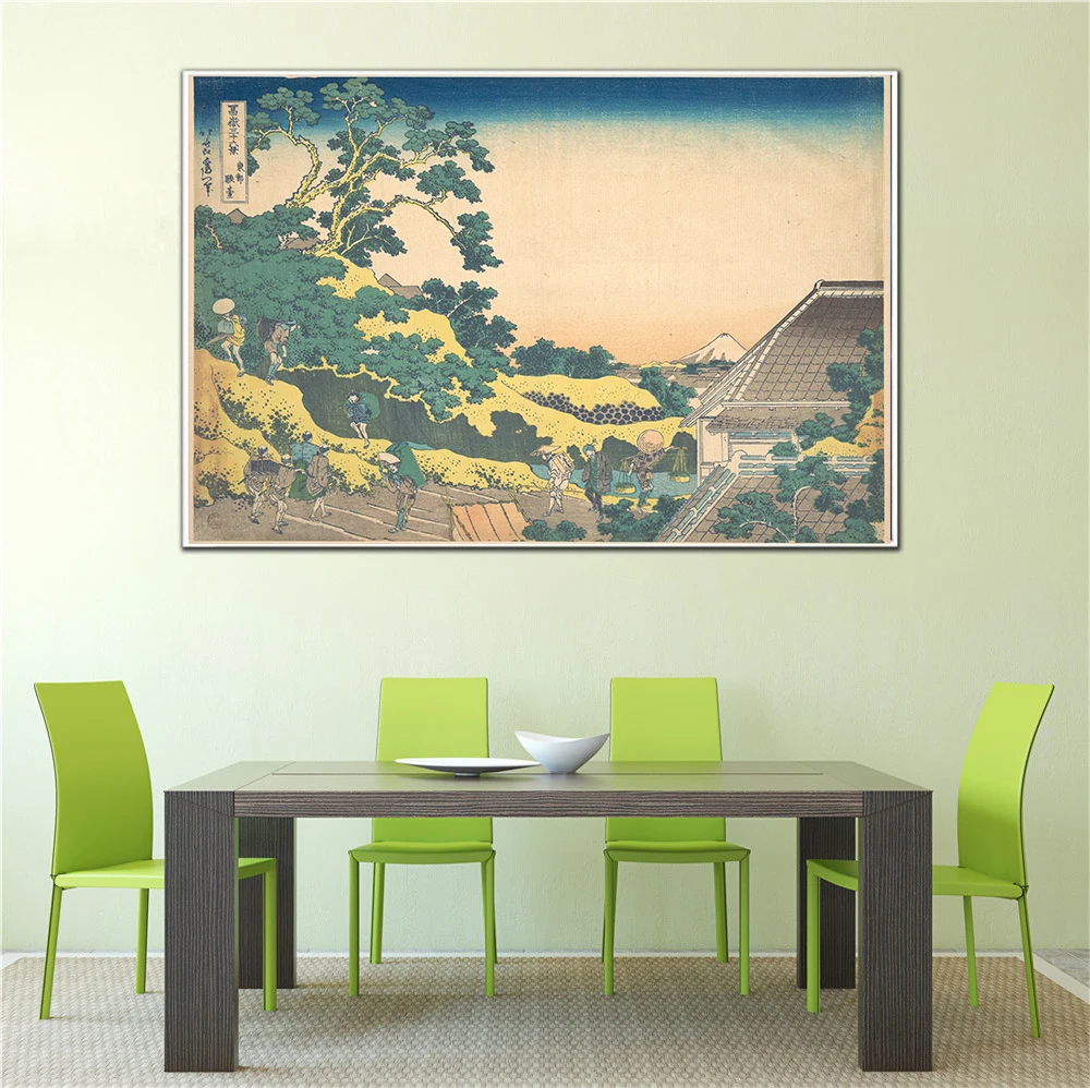 Visoke ločljivosti za tiskanje Japonskih okrasnih platno umetnosti Landscapepicture Slike za spalnice steno Letnik dekor Cuadros