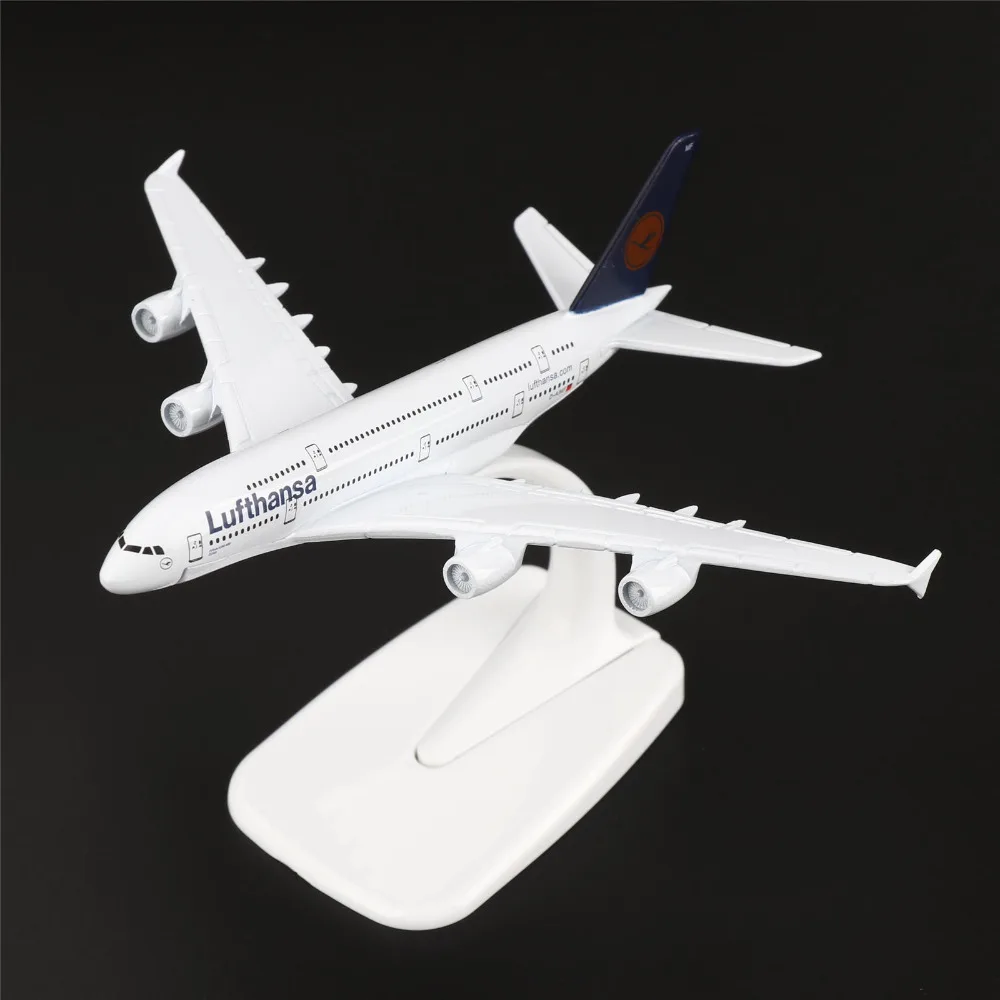 TAIHONGYU Zraku Letalo Letalo Model w/Stojalo Zbirk Diecast Otroci Igrače Darilo A380 Avstralija Qantas Francija, Fedex, Lufthansa