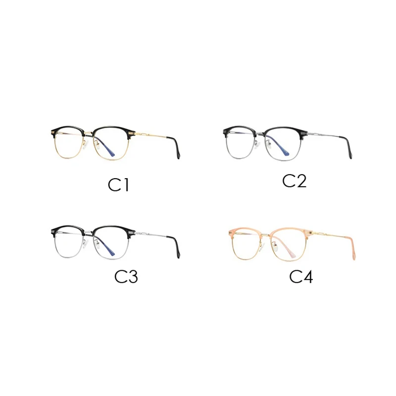 Blokiranje Očala Računalnik Očala, Okviri Za Očala Seemfly Modra Unisex Tr90 Kvadratnih Proti Desni