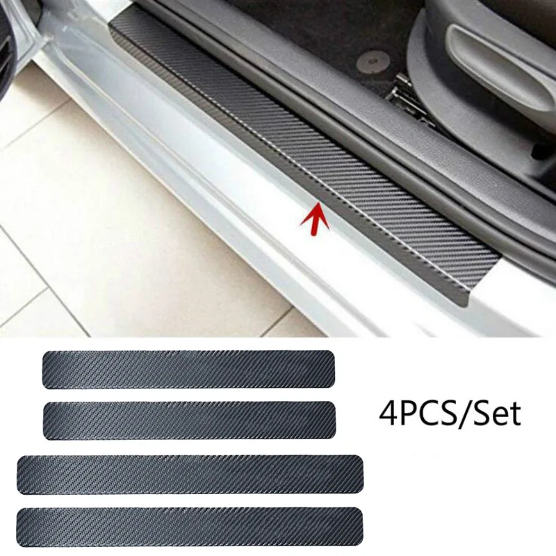 4PCS Avto Styling Nalepke Izvažajo Anti Scratch Ogljikovih Vlaken za Audi A4 B6 A3 A6 C5 V7 A1 A5 A7 A8 V5 V8 TT