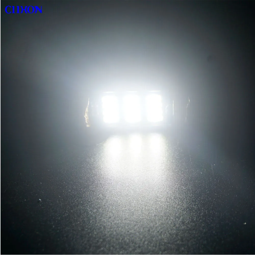 2PCS Canbus LED Festoon C5W Avto Številko Tablice Svetila Bela Hladna Bela za Audi A3, A4, A6 A8 V3 V5 registrske Tablice Svetloba Svetilke ciihon