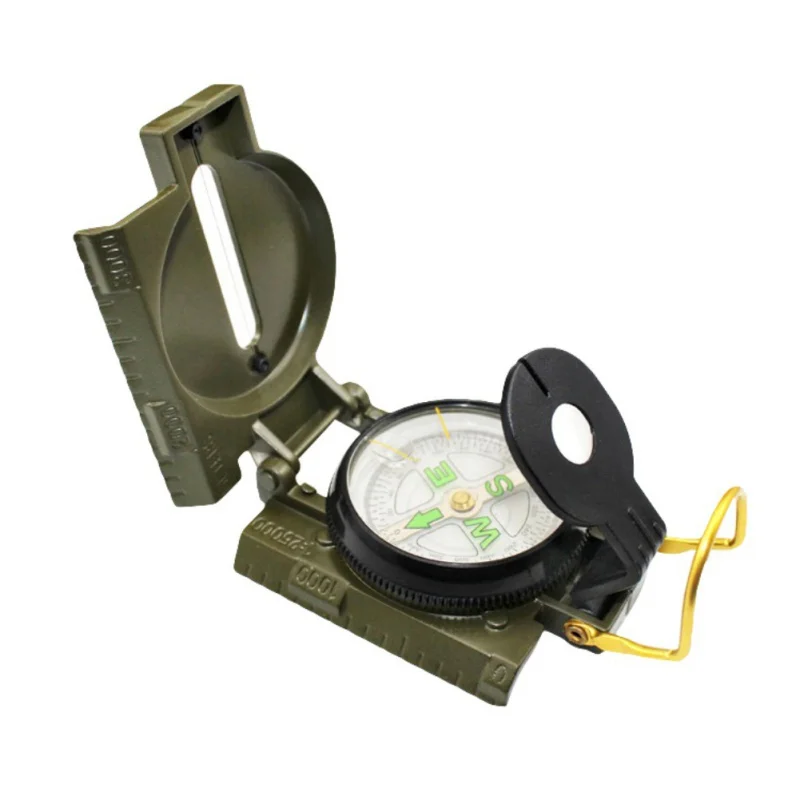 Večfunkcijsko Mini Kamp Kompas Plezanje Prenosna Zložljiva Vojske Zelena Leča Kompas Ameriški Vojaški Prostem Campass Orodje