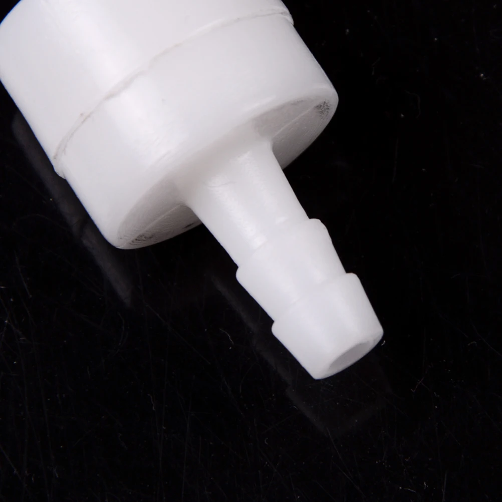 Bela 6 mm Plastični En Način Inline Preverite Ventil za Gorivo Plin Tekoča Voda Visoka Kakovost 1PCS