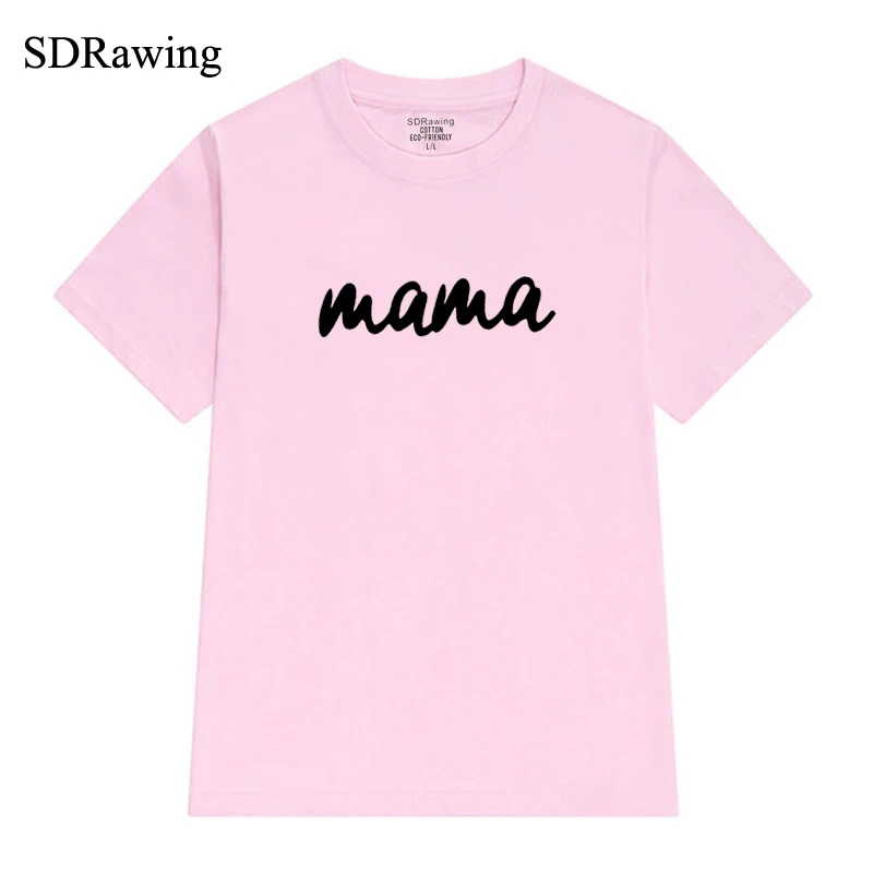 Mama T Shirt Nosečnosti Napoved Tee Shirt Mama, Da Se Grafični Tees Hipster Tumblr Prijetno vrhovi padec ladijskega prometa