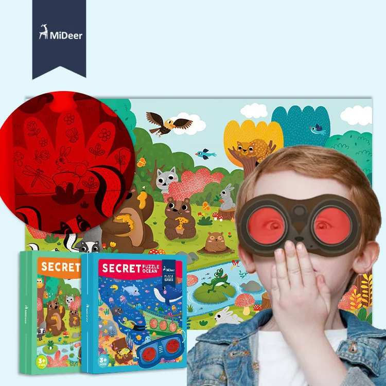 MiDeer Mi Jelena Prizadevanju Razvoj Puzzle Secret Forest Morskih Otrok Jigsaw Puzzle Igrača Otroka Darilo