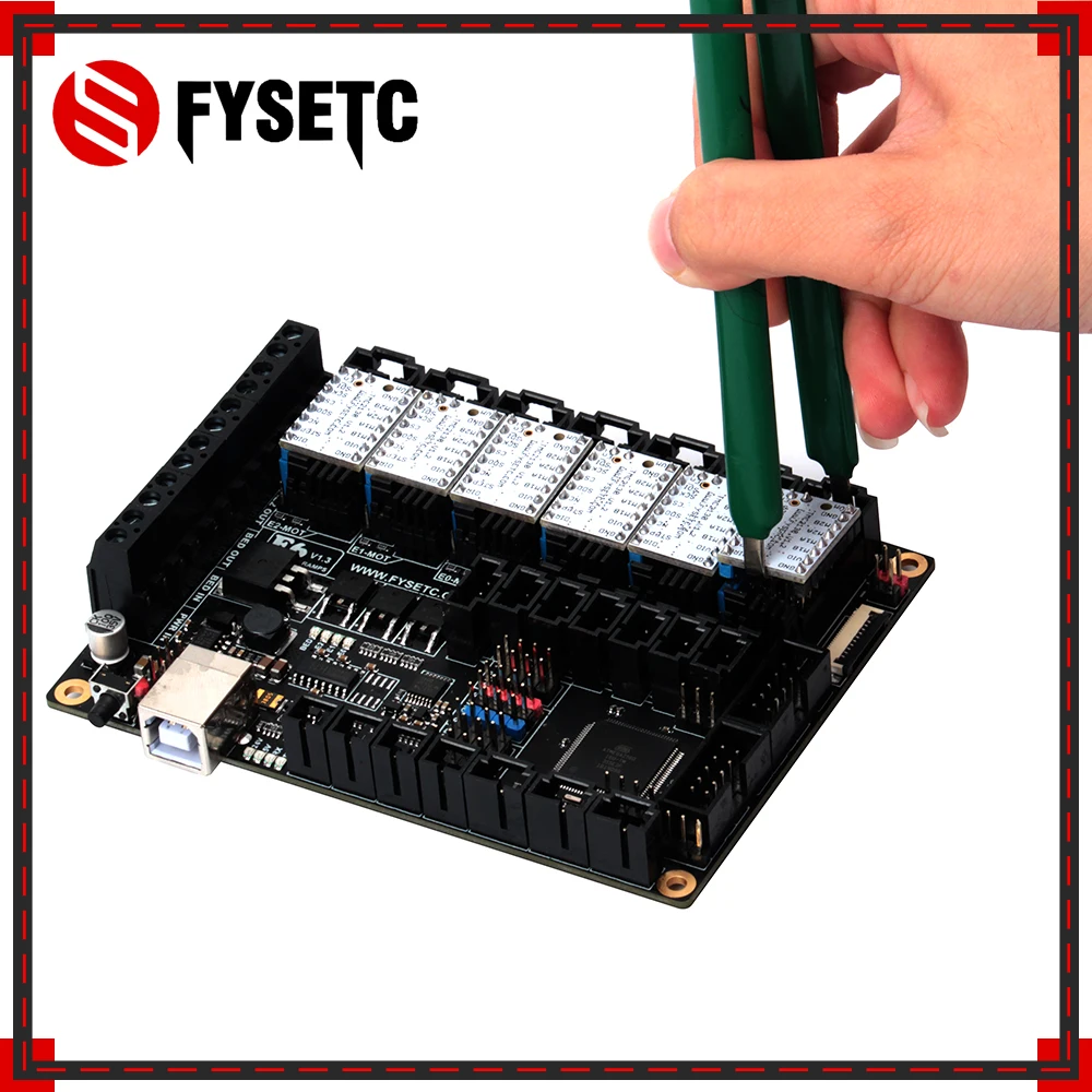 FYSETC F6 V1.3 Krovu VSE-v-enem Elektronika Rešitev Mainboard + 6pcs Posebne TMC2130 V1.2 Za SPI, ki Plujejo pod Žice