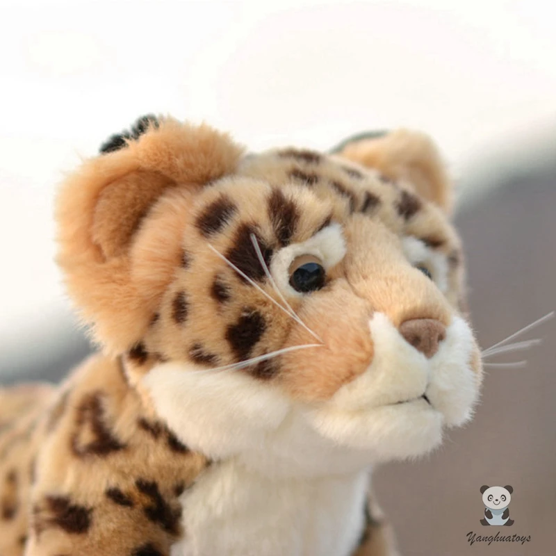 Lepo plišastih živali, igrače Resničnem življenju Leopard lutka otrok igrača mehko polnjene igrače dobre kakovosti rojstni dan darila