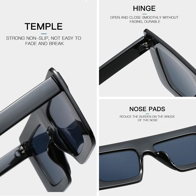 SIMPRECT Kvadratnih Prevelik sončna Očala Ženske 2021 Velik Okvir Luksuzne blagovne Znamke Oblikovalec Retro sončna Očala Gradient sončna Očala Oculos