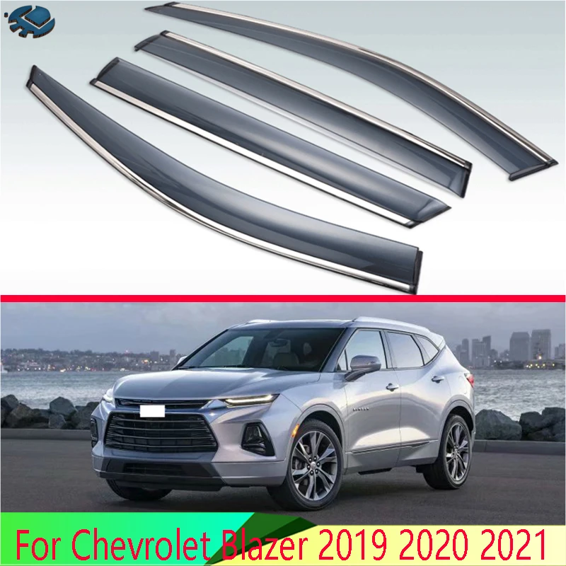 Za Chevrolet Blazer 2019 2020 2021 Avto Dodatki Plastike Zunanja Vizir Vent Odtenki Okno, Sonce, Dež Stražar Deflektor 4pcs