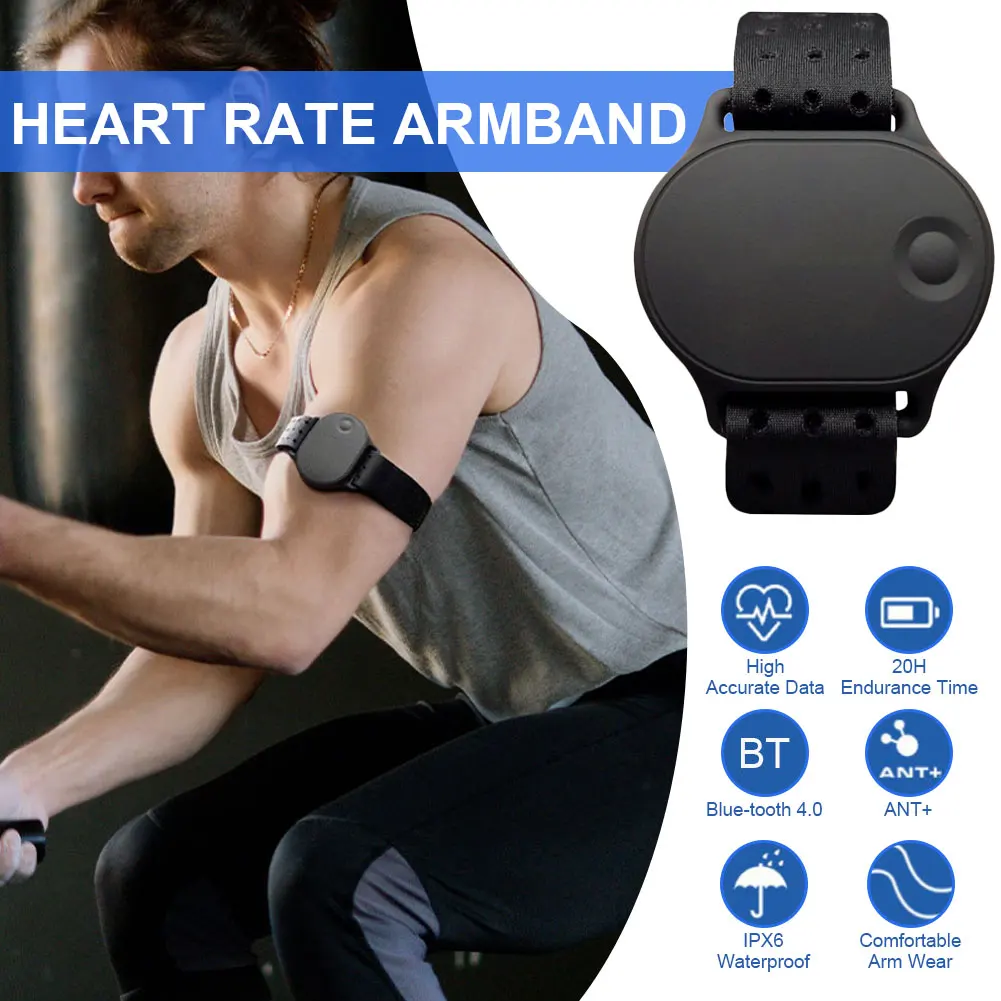 Monitor srčnega utripa, Manšeta Fitnes Bluetooth 4.0 ANT+ Tracker s Srčnega utripa za Tek, Kolesarjenje in Fitnes Aktivnosti