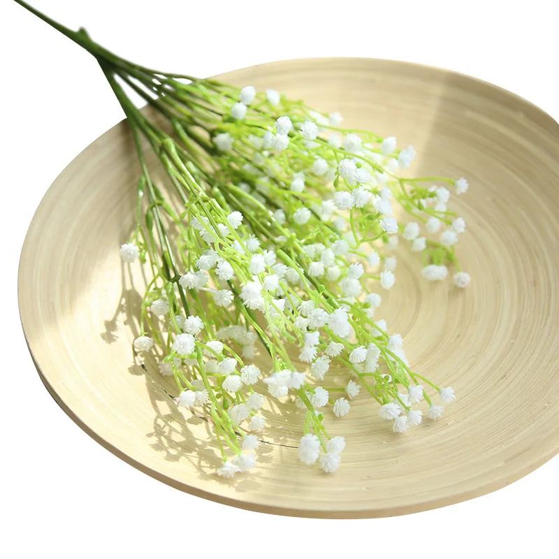 Umetno Cvetje Belo Dojenčki Dih Gypsophila DIY Cvetlični Šopke Ureditev svate, Dekoracijo Doma