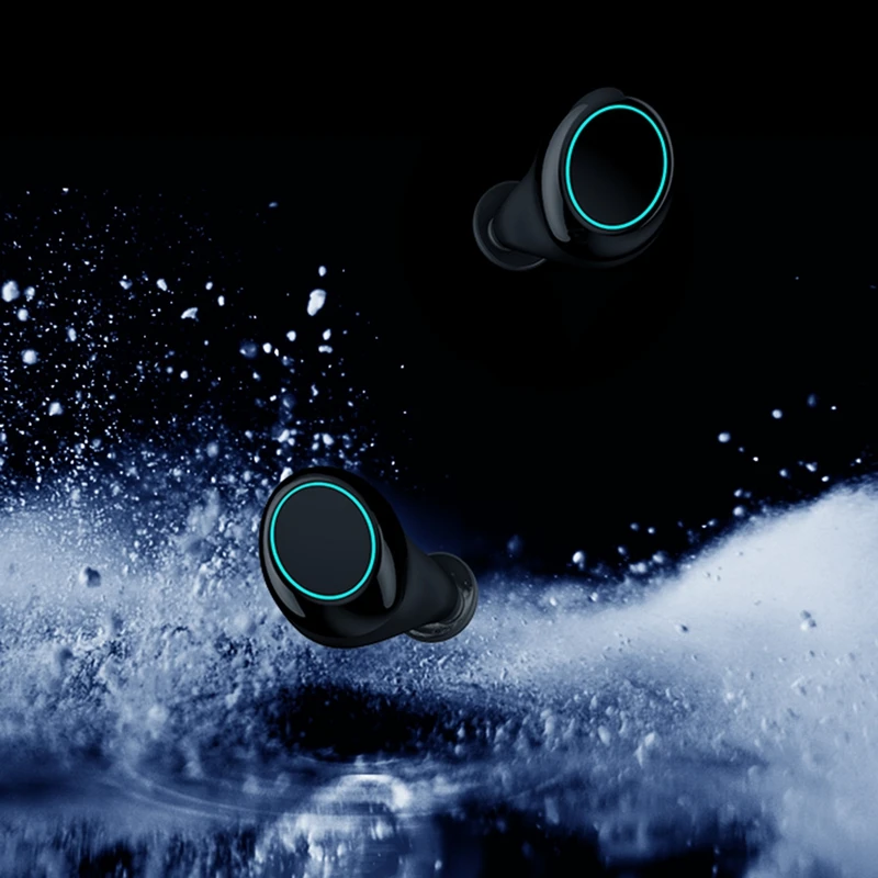 Hi-fi Bluetooth 5.0 Slušalke IPX7 Sweatproof z Zaslonom Brezžični Binaural Pritisnite Polnjenje Soba, Slušalka, Slušalke