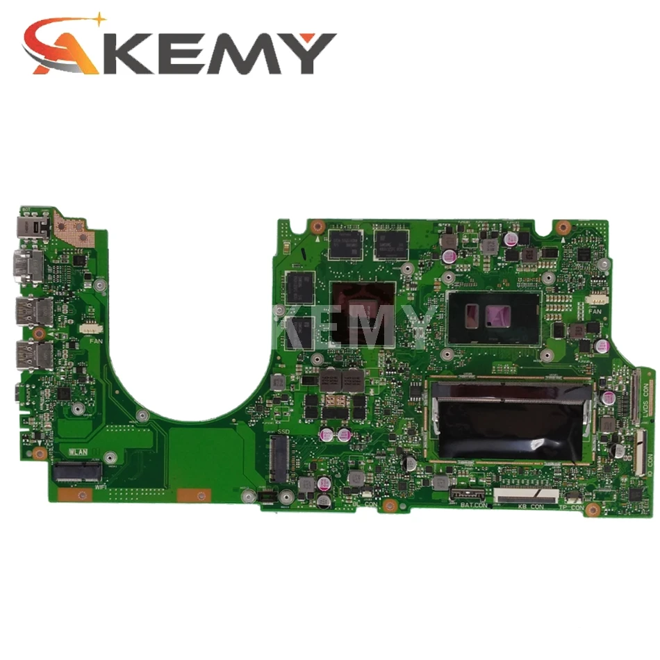 Akemy Za Asus UX510UWK UX510UW UX510U U5000U UX510UXK prenosni računalnik z matično ploščo UX510UW mainboard i7-6500U GTX960M/4GB DDR4-8GB-RAM