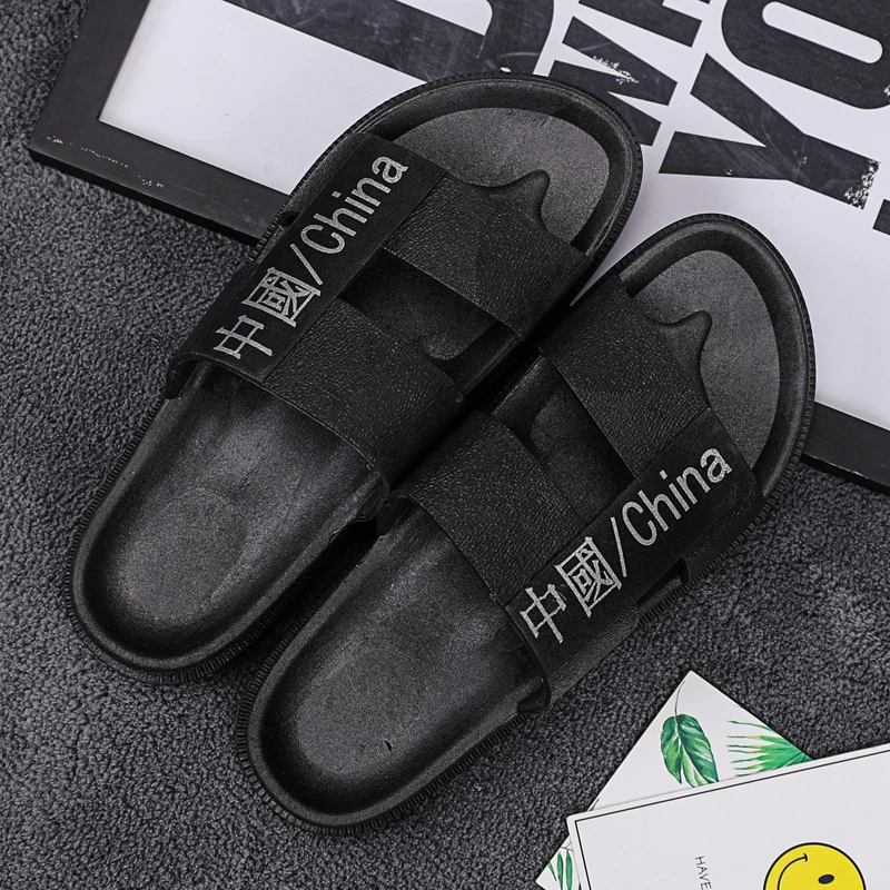 Moški Sandali 2020 Nov Vnos Najvišje Kakovosti Kitajskih Znakov, Natikači, Čevlji Za Dihanje Prosti Čas Soft Na Izgubo Spodbujanje