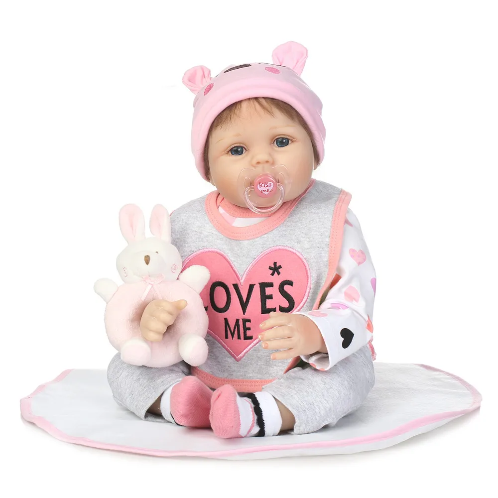 NPK 22-palčni 55 cm silikonski lutke, ki so prerojeni pravi Baby Lutke Bebe živ Rodi Dojenčki Igrače bonecas brinquedo menina