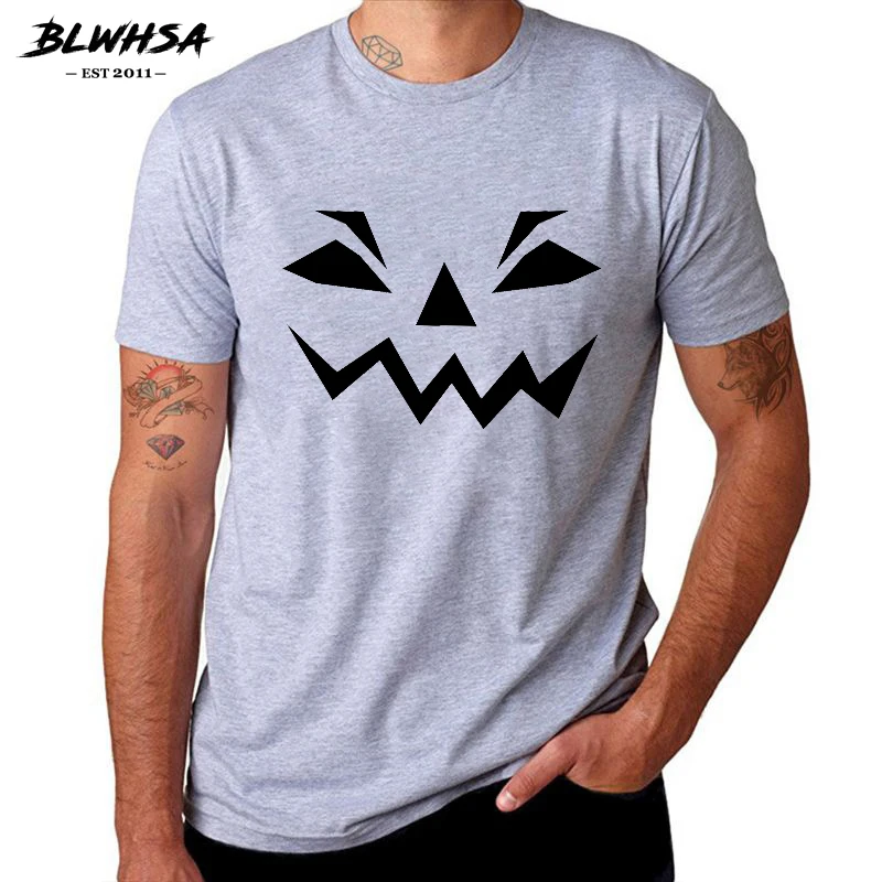BLWHSA Halloween Buče Design Smešno Moški Majica Kratek Rokav Krog Vratu Bombaža T-shirt za Moške Priložnostne Poletje Tee