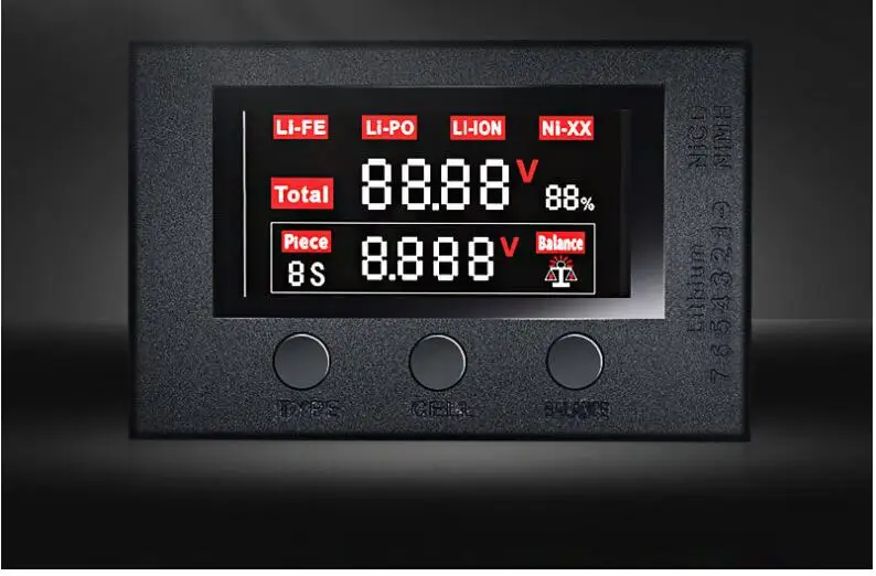 2019 Novo HotRc BX200 2-7S Lipo Baterije Napetost Tester/ Nizke Napetosti Zumer Alarm/ Napetost Akumulatorja Checker Radio Zaslon za
