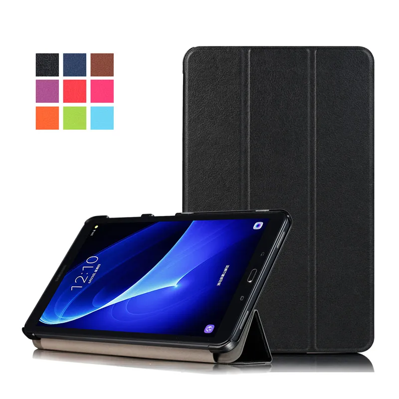 Nov Prihod Trifold Tablet Ohišje za Samsung Galaxy Tab A6 10.1 Primeru T585 T580 SM-T580 T580N PU Usnje, usnjeni Zaščitni Pokrov Lupini